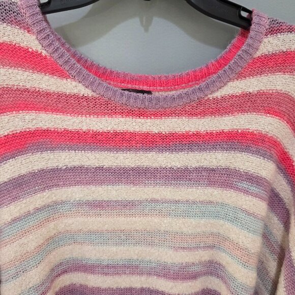 Torrid Rainbow Stripe Sweater – Women’s Plus 3X Long Sleeve Pullover - Picture 2 of 9